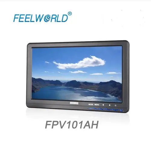 

Feelworld 10,1 "IPS панель 1024x600 Высокая яркость наземная станция HD FPV монитор с HDMI VGA Аудио Видео FPV101AH