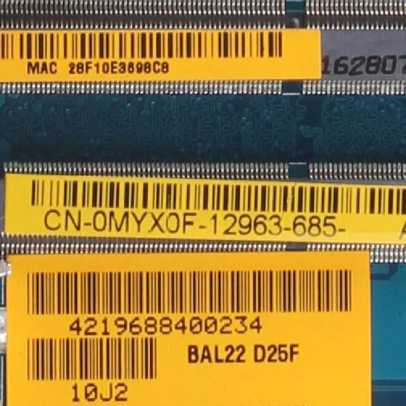 CN 0MYX0F материнская плата для ноутбука DELL Inspiron 5565 A9 9400 AM9400 BAL23 LA D804P 216 0890010