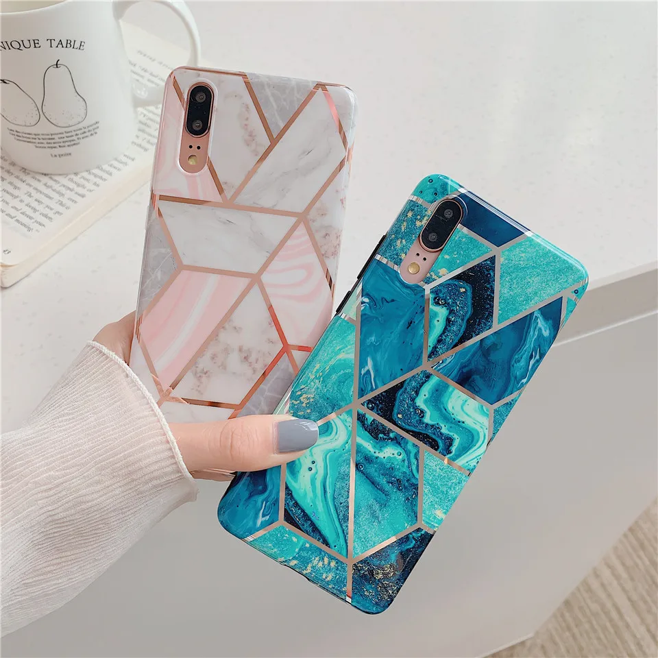 Ультра тонкий крутой Мягкий ТПУ мраморный чехол для телефона huawei P20 pro Чехол lite