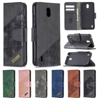 hit color leather case for nokia 5 3 1 3 2 3 flip wallet phone cover splice crocodile pattern full protection coque new 2020