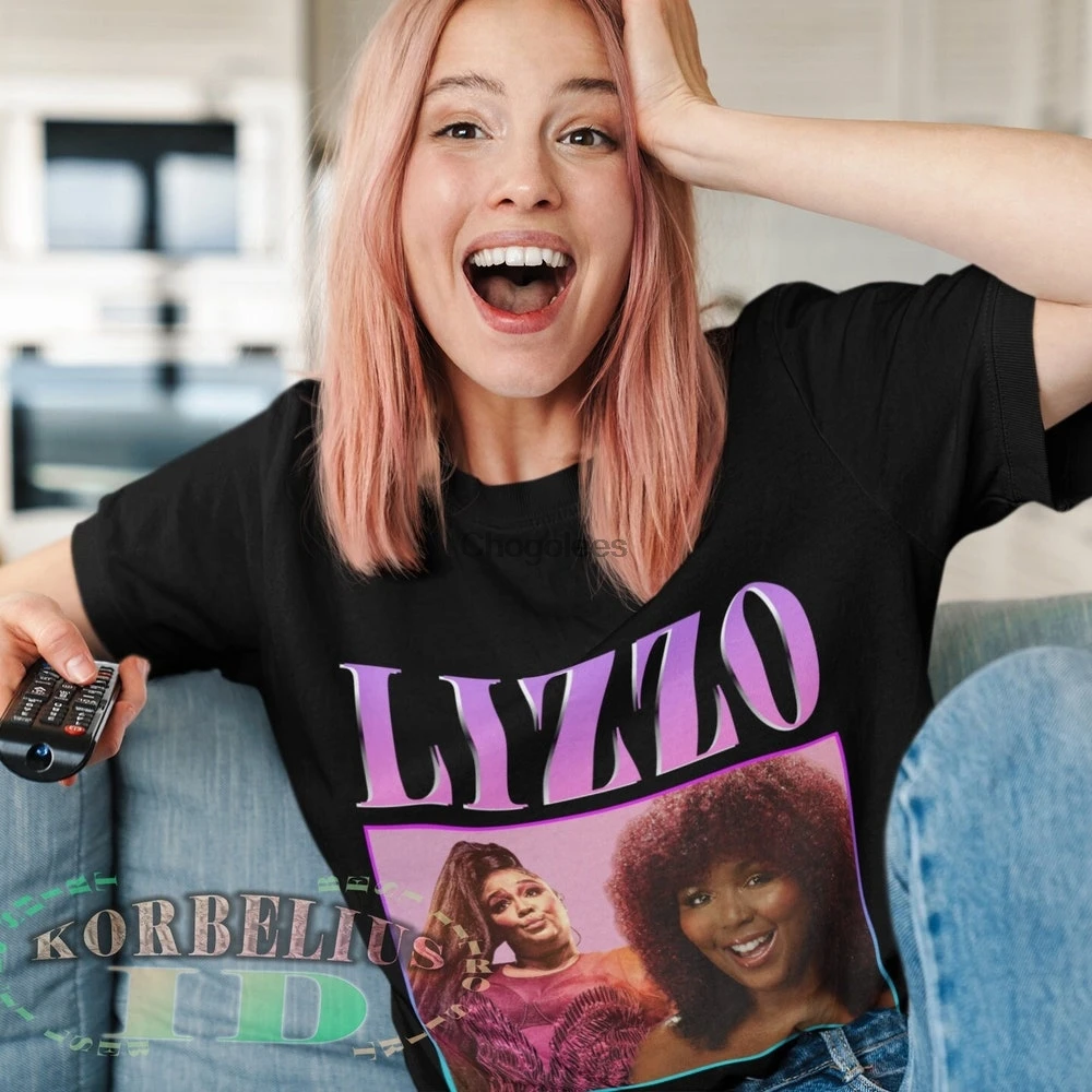 Рубашка Lizzo 90s &amp #39 рубашка футболка концерт унисекс постер Толстовка | Мужская