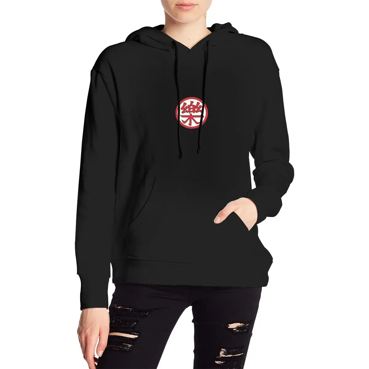

Japanese Anime Funny Print hoody 90s Women Crop Top Yamcha Yamucha's Kanji hoodie Tops Streetwear