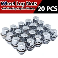 20pcs alloy wheel nuts for ford fiesta mondeo c max focus mk1 mk2 mk3 st rs m12 x 1 5 19mm bolt lug stud tyre whorl nut with pad