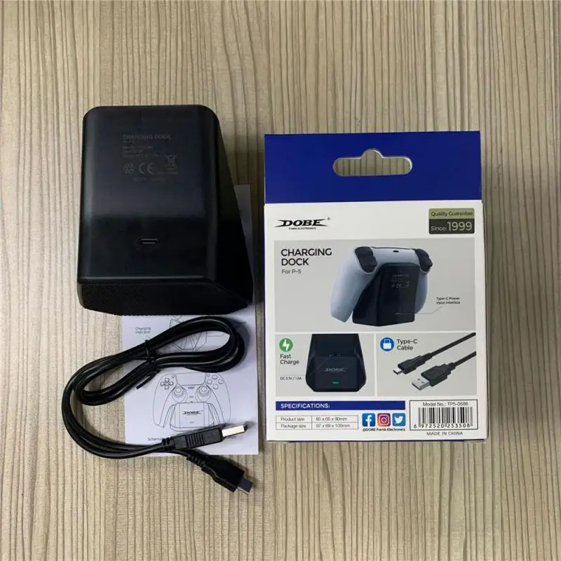

Fast Charger For PS5 Gamepad Single Charger Wireless Controller USB2.0 Type-C Charging Cradle Dock Station For Sony PS5 Gamepad