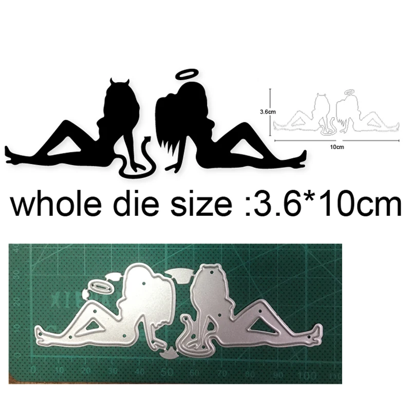 Новинка 2021 металлические штампы для пар пикантные с кошками девочек