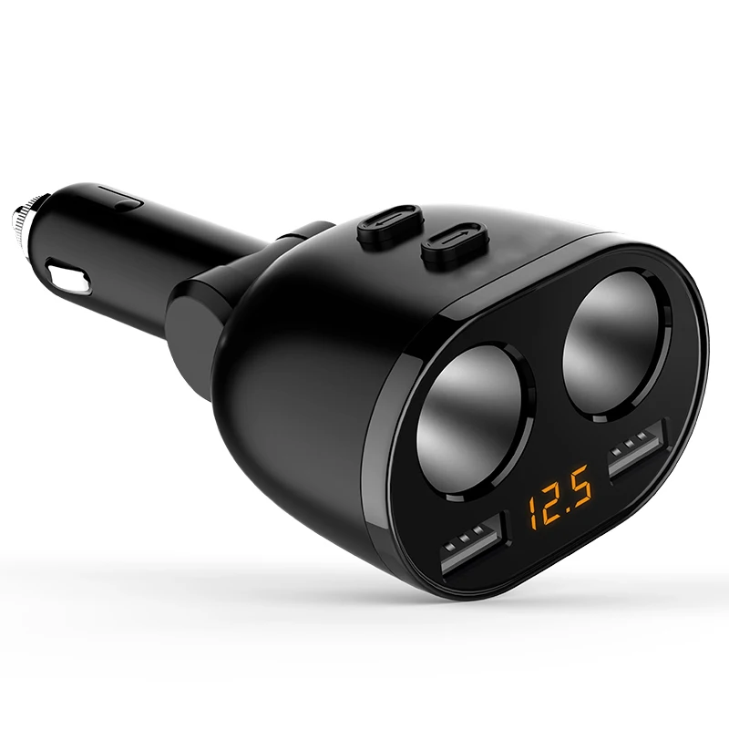 Автомобильное зарядное устройство с двумя USB портами 12 В/24 В|Зажигалка| |