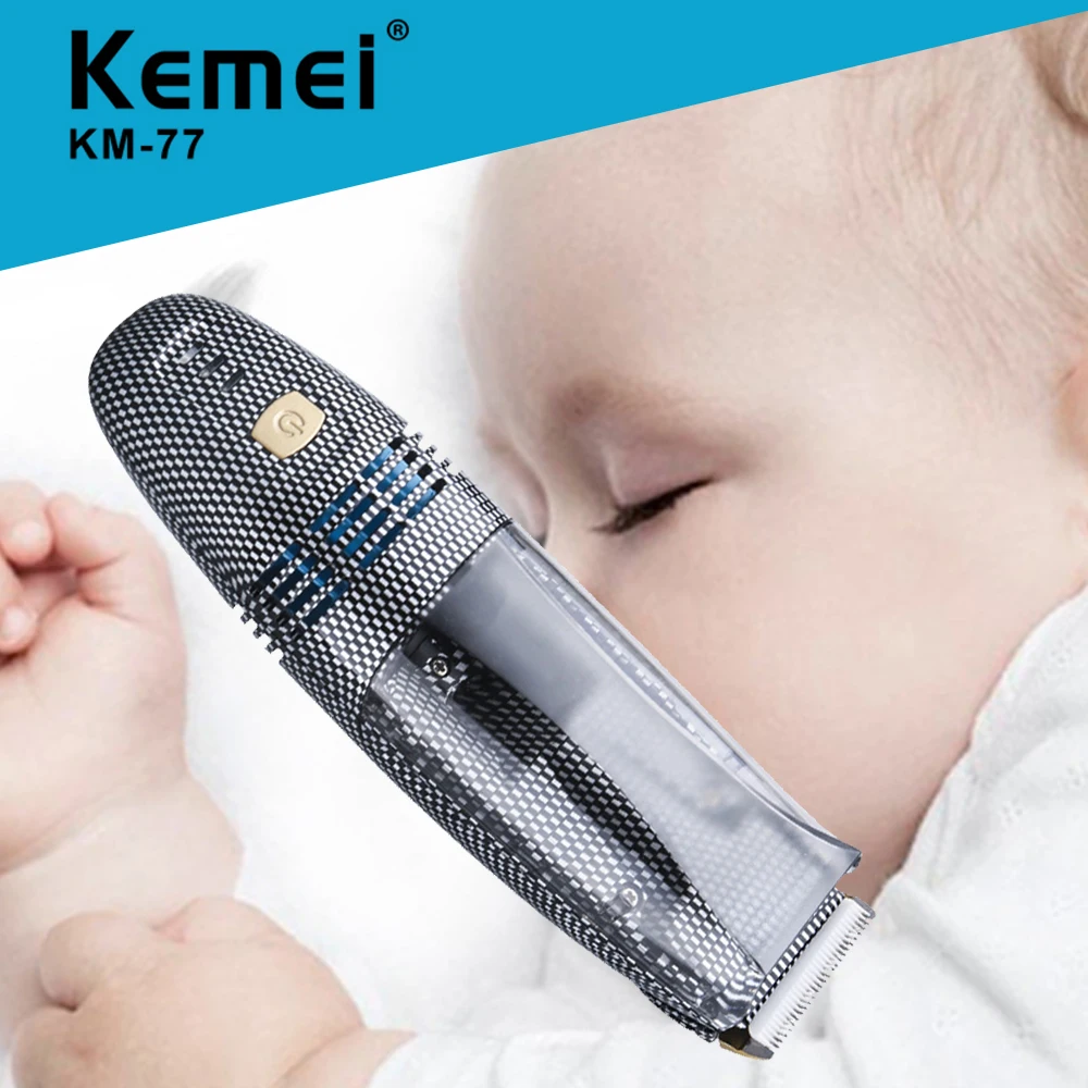 Автоматическая машинка для стрижки волос Kemei Профессиональная Детская вакуумная