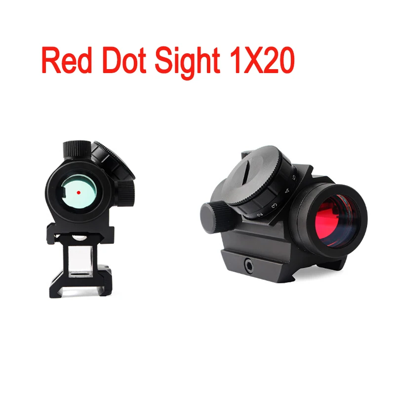 Magorui T1G Red Dot Sight 1X20 Reflex с 20 мм рельсовым креплением и повышенным