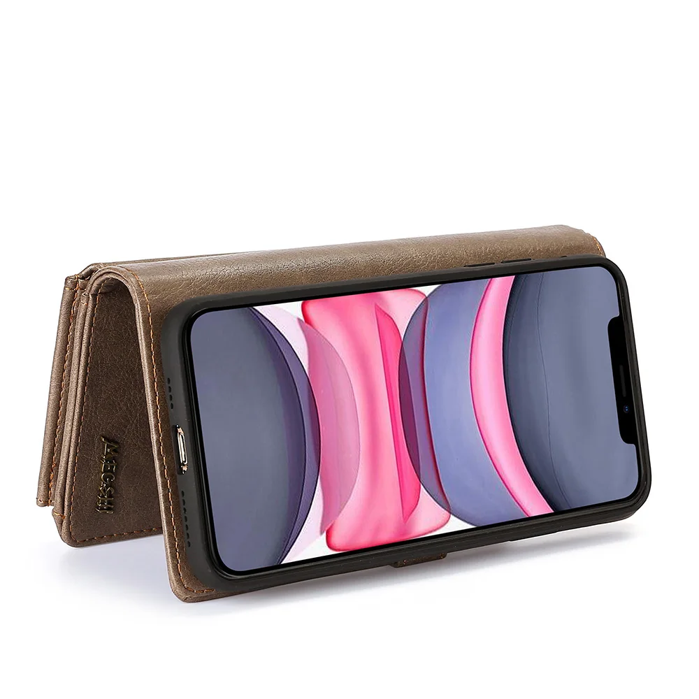 Megshi для iPhone 7, 8, XS Max, XR, X, XS, портфель, осенний, роскошный, на молнии, флип, Leder, Abdeckung, для iPhone 11, ProMax, магнит, чехол для телефона