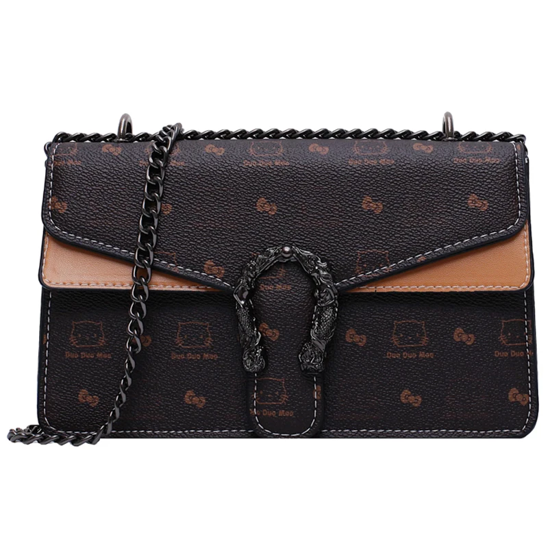 Маленькая сумка на цепочке женская 2019 популярная новая волна корейская модная