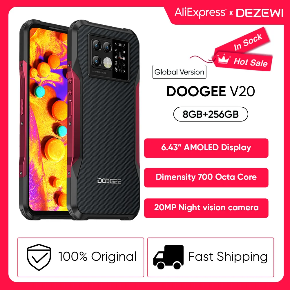 DOOGEE V20 смартфон с 5 7-дюймовым дисплеем 20 МП 6 43 мАч | Мобильные телефоны и