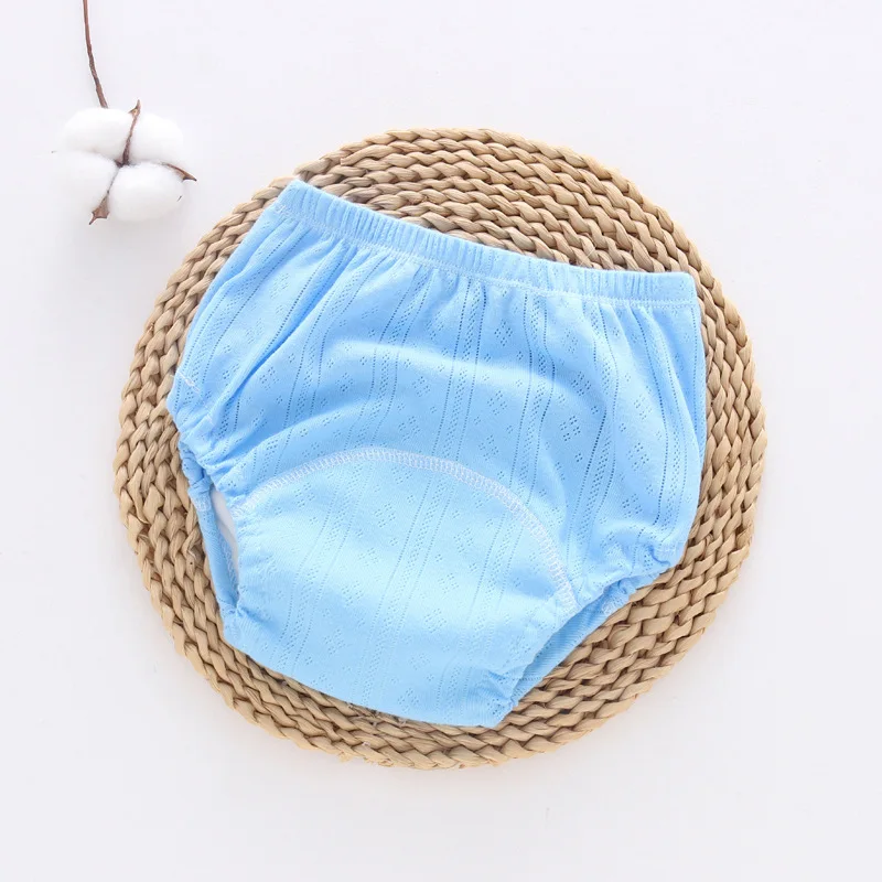 Сетчатые дышащие детские тканевые подгузники многоразовые для детей ясельного