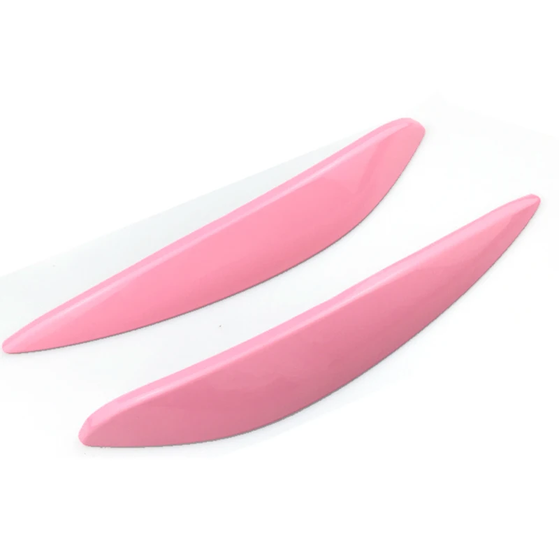 PINK Налобный фонарь для бровей, накладка на фары, наклейки на веки, расширение, замена для Mercedes Smart Fortwo 453-, автомобильный Стайлинг - Название цвета: PINK