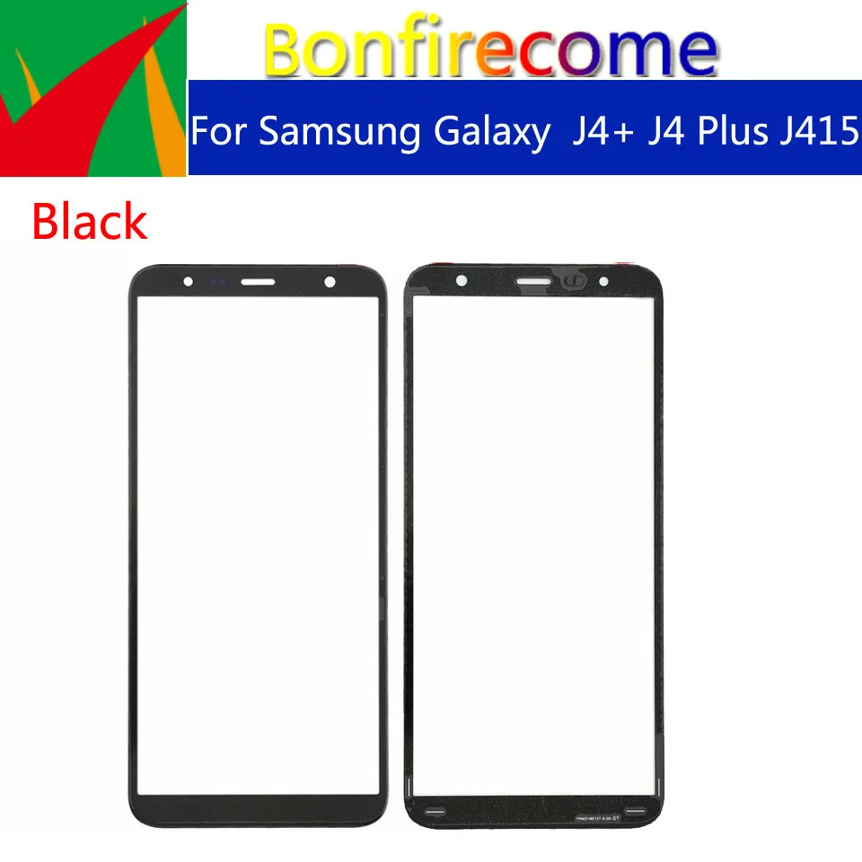 10 шт \ Лот Touchsceen для samsung Galaxy J4 + Plus J415 J415F J415DS переднее внешнее стекло сенсорный
