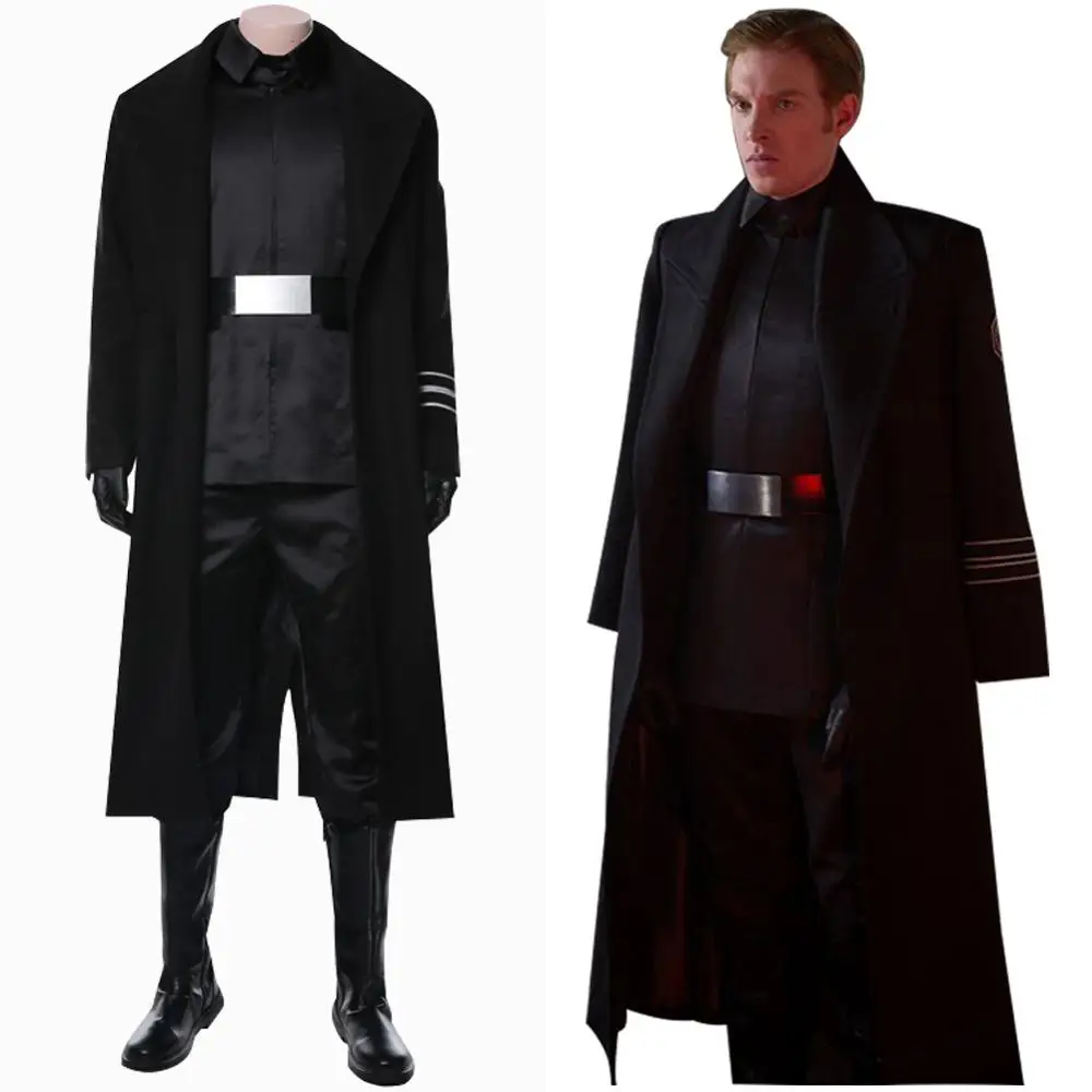 Звездный костюм для косплея The Rise of Skywalker General Hux плащ Униформа полный взрослых