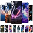 Чехол-накладка для Oneplus 7, 7T Pro, из закаленного стекла, с изображением звездного неба, для OnePlus 6T, One Plus, 7T, 7 Pro