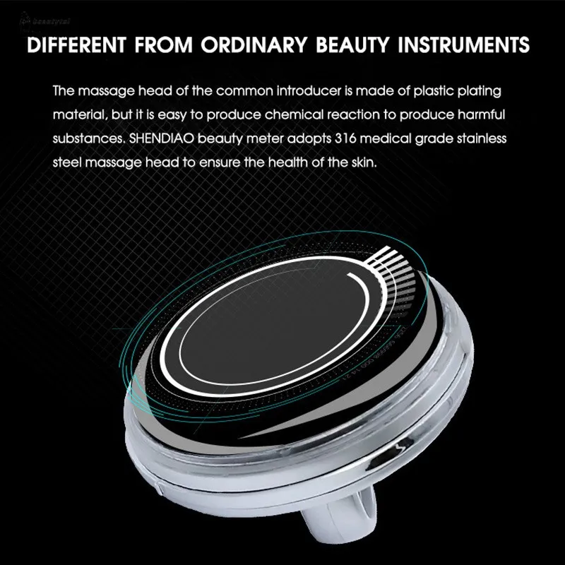 

Portable EMS RF Microcurrent Ion Import Instrument Face Lifting Anti Aging Whitening Beauty Machine LED Therapy Facial Massager