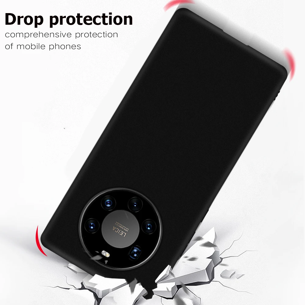 Matte Slim Soft TPU Phone Cover For Huawei P50 Case For Huawei P40 Pro Plus Lite For Huawei Mate 40 20 10 30 Pro Plus Lite Capa