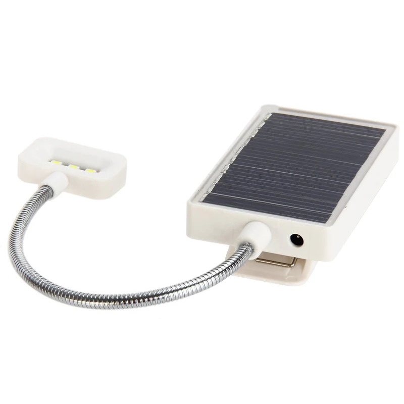 Solar Mini Flexible Clip Reading Light Charging Book Lamp Powered Emergency Table for Reader | Освещение
