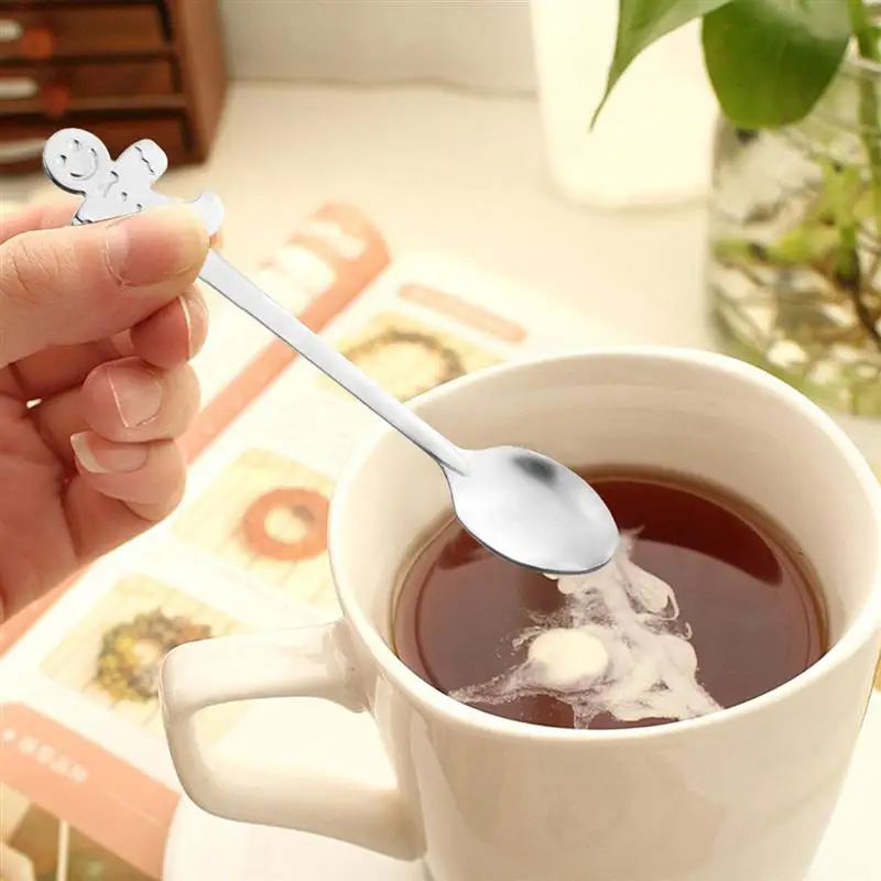 Лидер продаж 4 шт. Кофе ложки Новогоднее украшение дизайн посуда удобно для