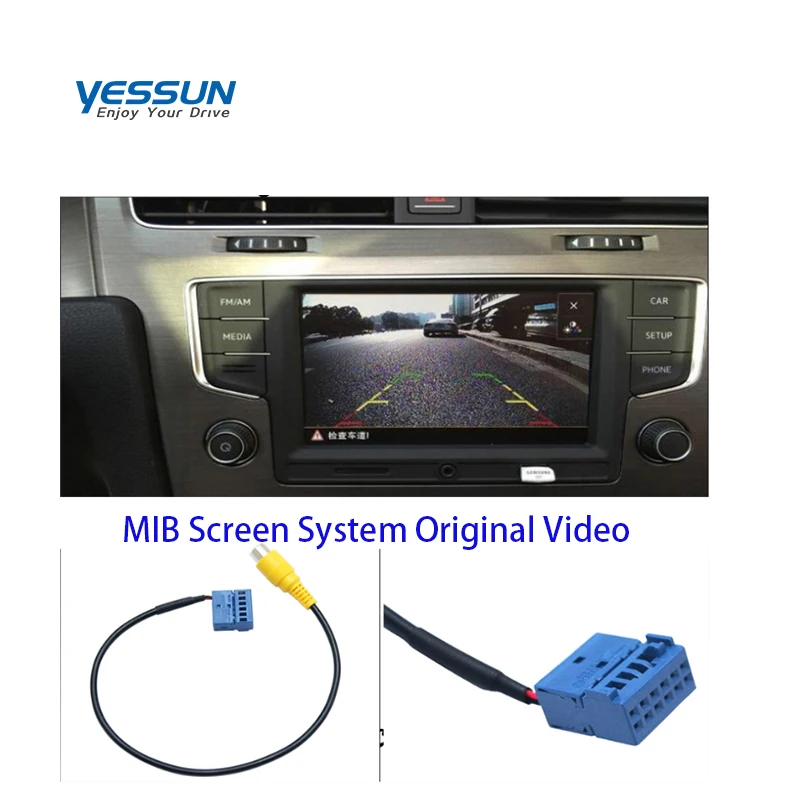 Кабель адаптер для камеры заднего вида Volkswagen MIB RCD330 Plus VW Golf VI Jetta 5 6 MK5 golf MK6 Passat B6 Touran