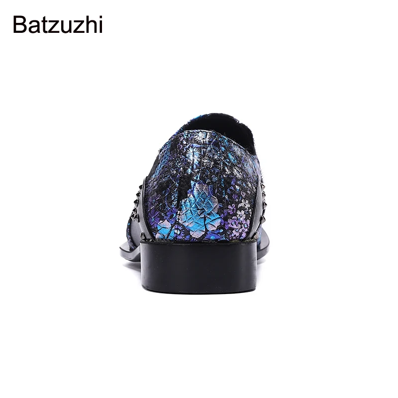 Batzuzhi 2021 новый дизайн кожаные модельные туфли Muti с острым носком и золотой