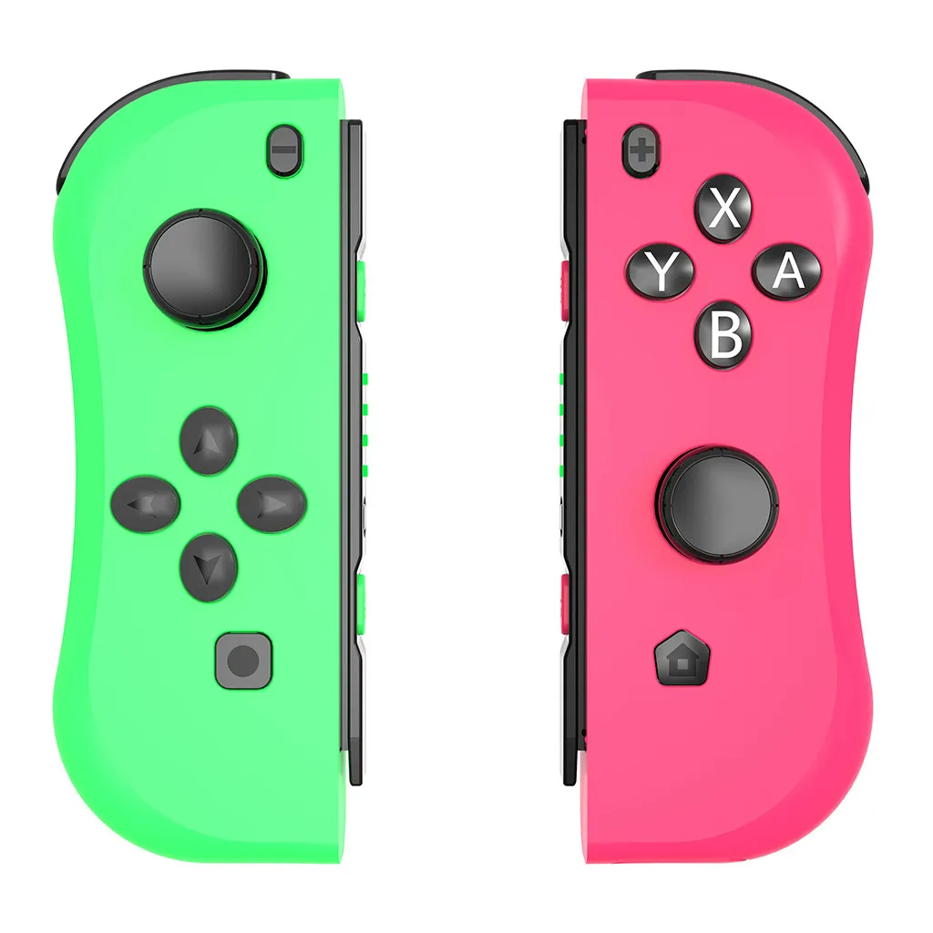 Green Joy-Con контроллер левый и правый сменный джойстик игровая ручка для NS Switch Console 4 светодиодный Bluetooth тип-c 3D калибровка - Цвет: Green