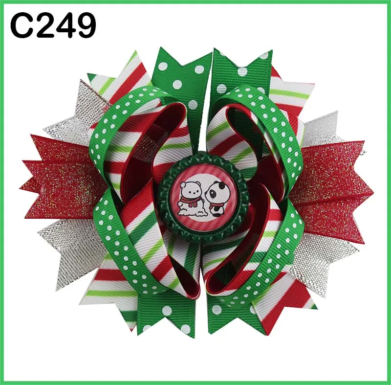 Бесплатная доставка D group 30 шт. модные рождественские банты для волос и забавные