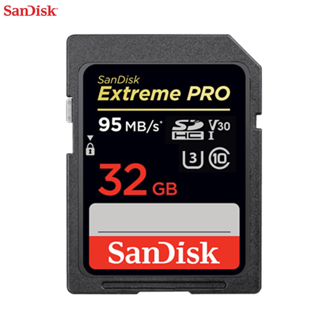 sandisk extreme pro sd card 256gb 128gb 64gb 32gb 16gb sdhc memory card uhs i high speed 633x class10 170mbs v30 for camera free global shipping