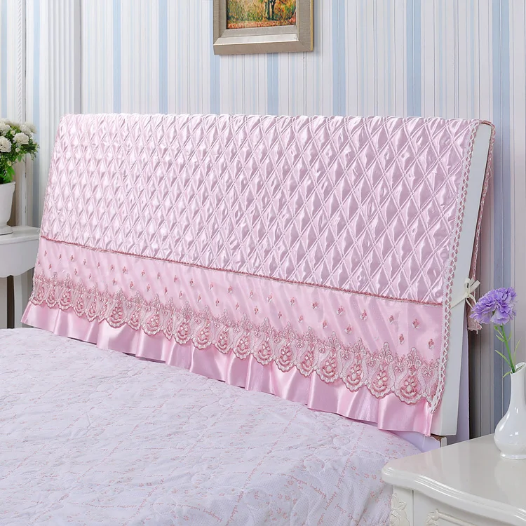 Простой стеганый мягкий чехол для кровати удобный Съемный и моющийся из массива