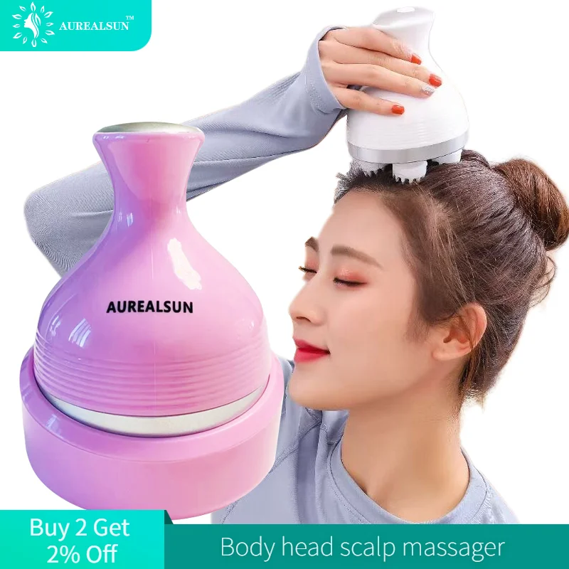 Электрический массажер для головы уход за здоровьем антистресс расслабляющий