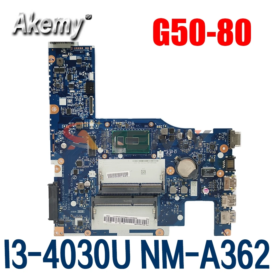 

Laptop motherboard For LENOVO Ideaapad G50-80 I3-4030U NM-A362 SR1EN DDR3L Laptop motherboard Mainboard