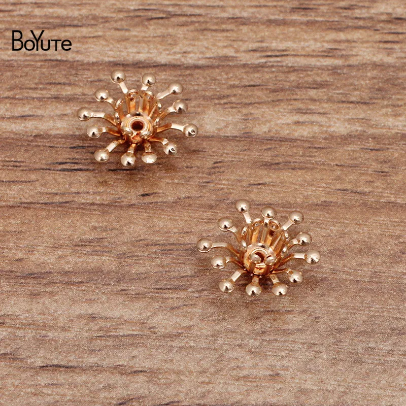 BoYuTe (100 шт./лот) 13 мм металлическая латунь цветок тычинки ручной работы материалы