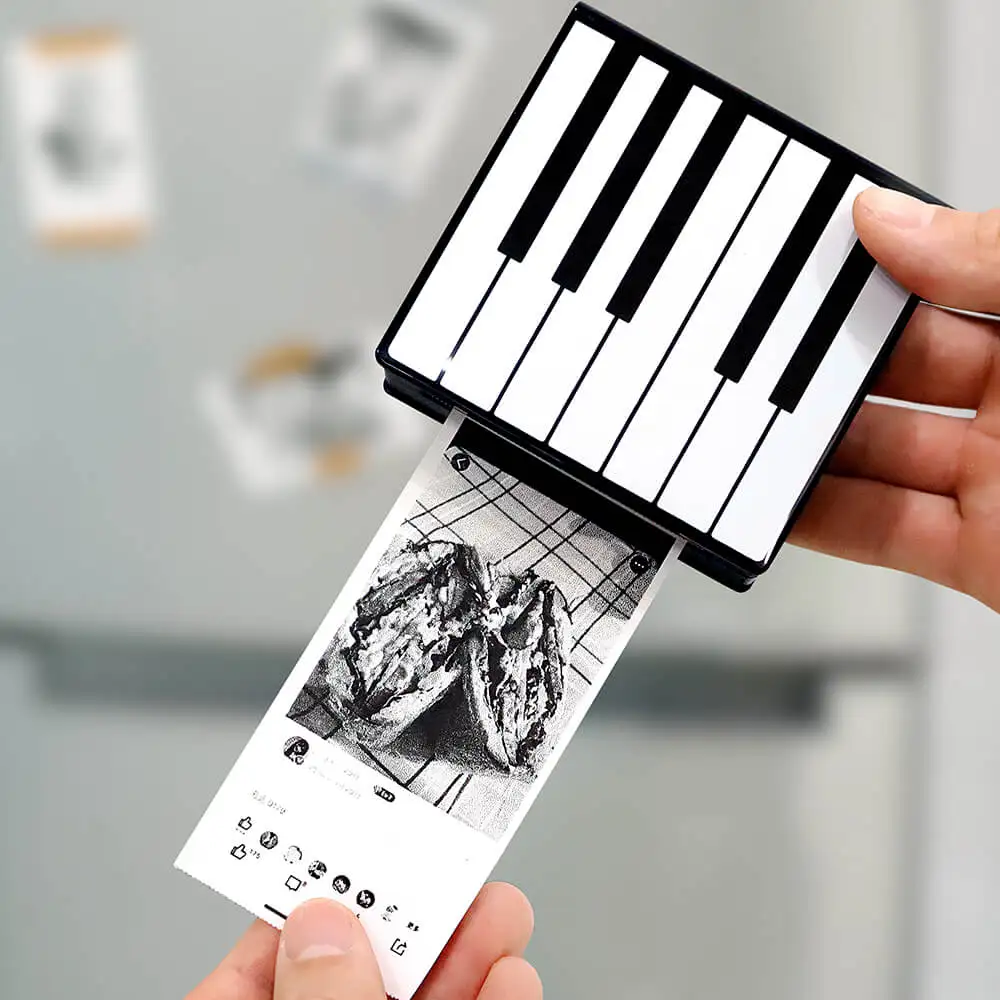 

Phomemo M02 Mini Printer- Bluetooth Thermal Photo Printer with 3 Rolls Colorful Non-Adhesive Paper for Plan Journal, Study Notes