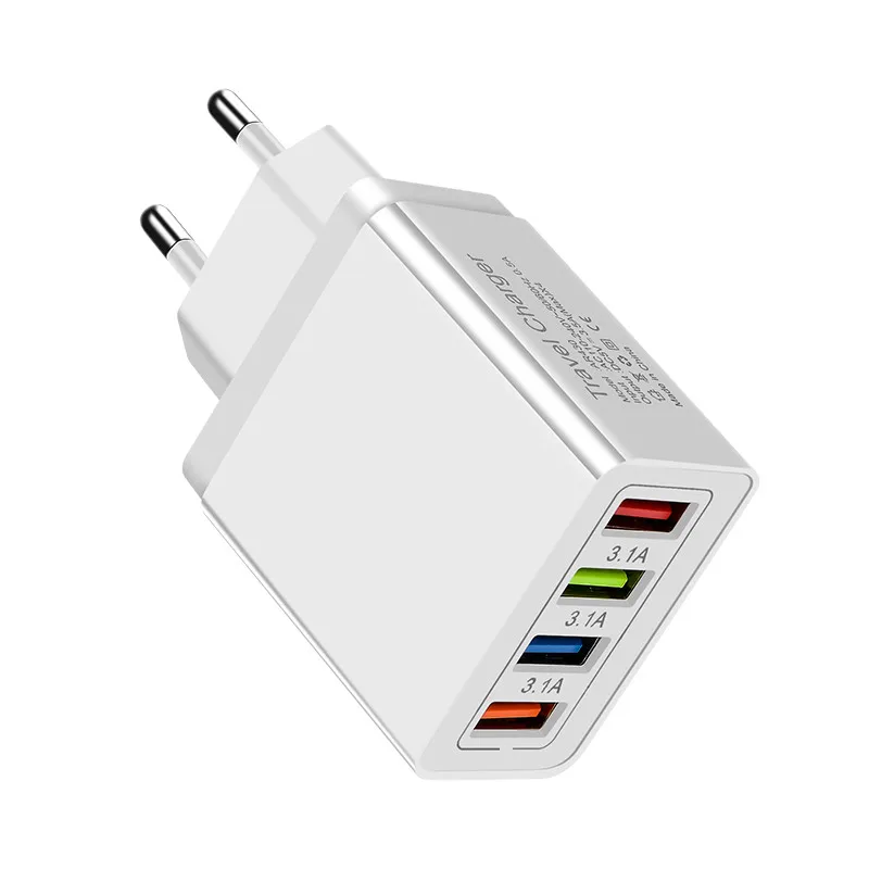 CinkeyPro 4-Порты USB Зарядное устройство для samsung iPhone huawei стены мобильного телефона 5 V/3.5A Универсальный адаптер быстрой зарядки - Тип штекера: 4 Ports White