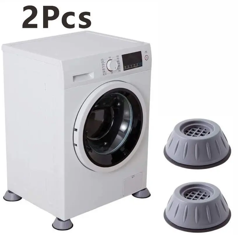 

2Pcs Anti Vibration Feet Pads Rubber Legs Slipstop Silent Skid Raiser Mat For Washing Machine Support Dampers Stand Accessories