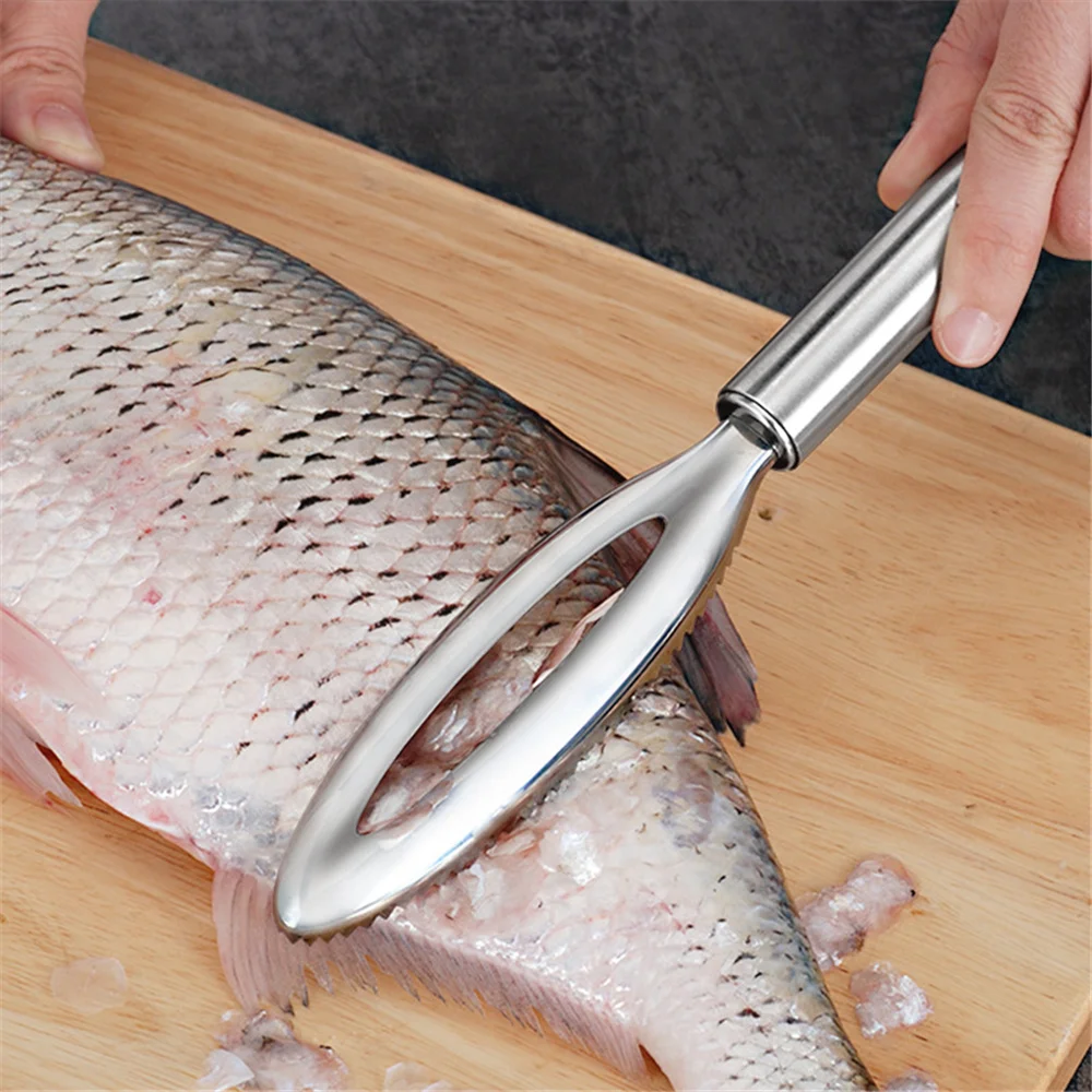 

Stainless Fish Scales Scraping Fast Remove Fish Cleaning Peeler Scraper Kitchen Accessorie Fish Scale Remover Outils Gadgets