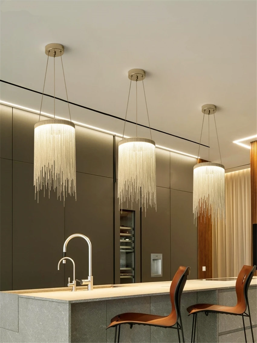 Скандинавский подвесной светильник с кисточкой s современный светодиодный