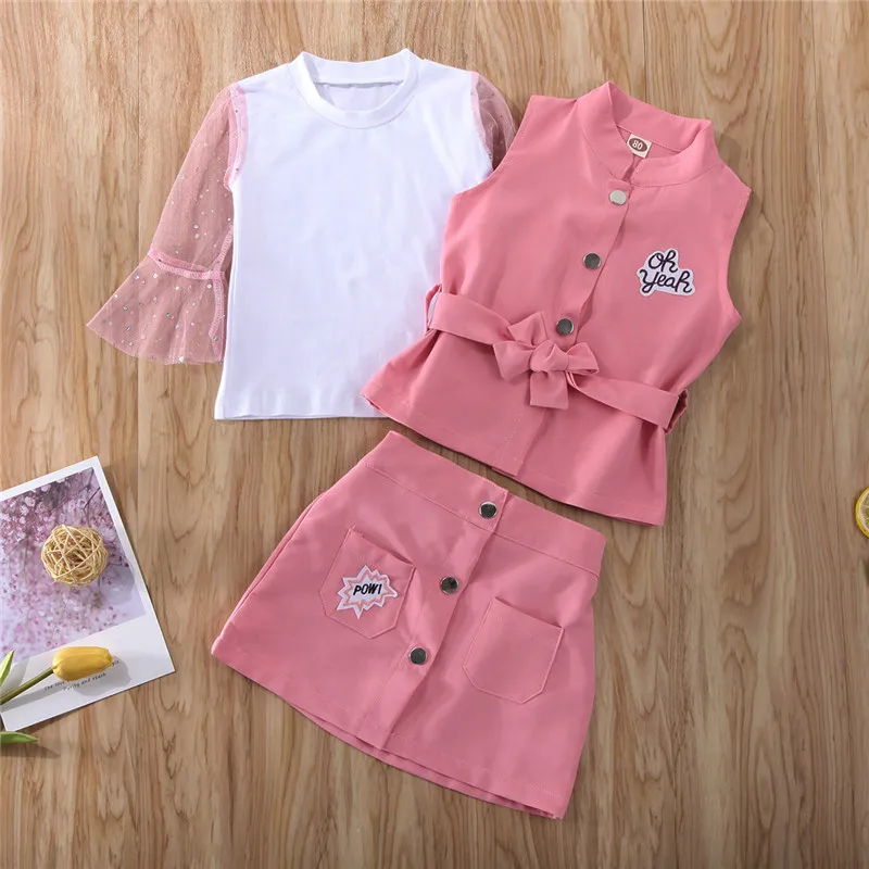 От 1 до 5 лет комплект зимней одежды для маленьких девочек жилетка пальто Топы с