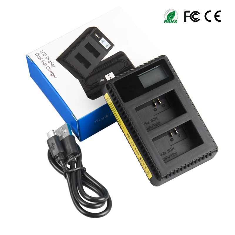 1pc Charger NP-FW50 Батарея Зарядное устройство для sony a7m2 a7r2 S2 NPFW50 a6500 a6300 a6000 a5000 a3000 NEX-3 QX1 FW50 Батарея 1020 мА-ч - Цвет: 1pc Charger