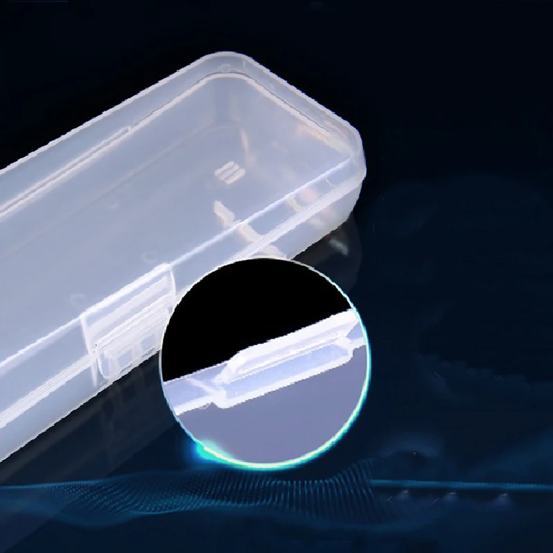 

Men Universal Shaver Storage Box Handle Box Full Transparent Plastic Case Razor Boxs Eco-Friendly PP Shaving Box