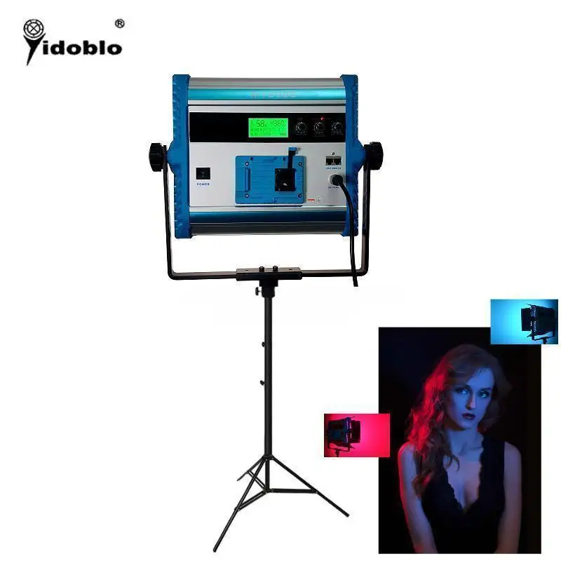 

Yidoblo A-1200c RGB LCD Display LED Lamp Soft light multi color led panel light For broadcast Lamp APP Remote control set