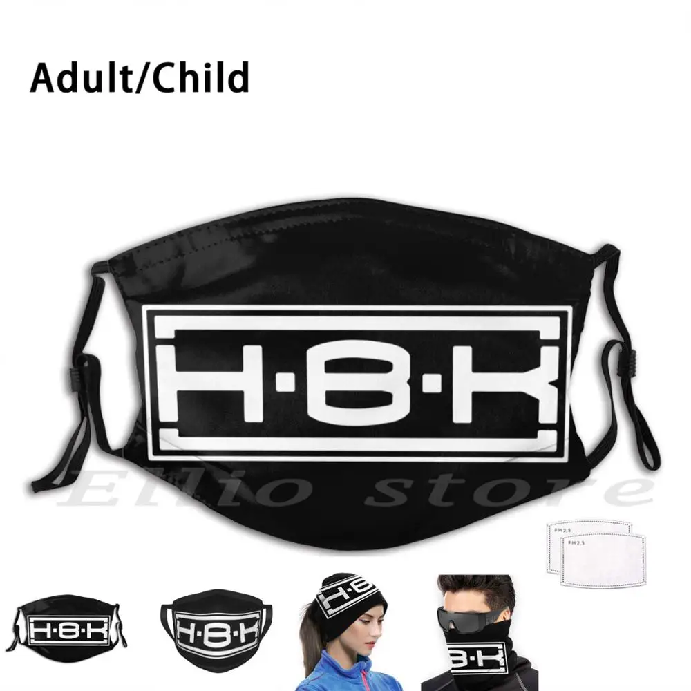 Маска Hbk монохромная белая с фильтром Pm2.5 моющаяся для взрослых и детей |