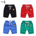 Горячая Распродажа для мальчиков из плотной ткани на верхнем слое детские штаны для маленьких мальчиков, летние пляжные свободные шорты; Одежда для детей; Спортивные шорты Розничная size2-12T