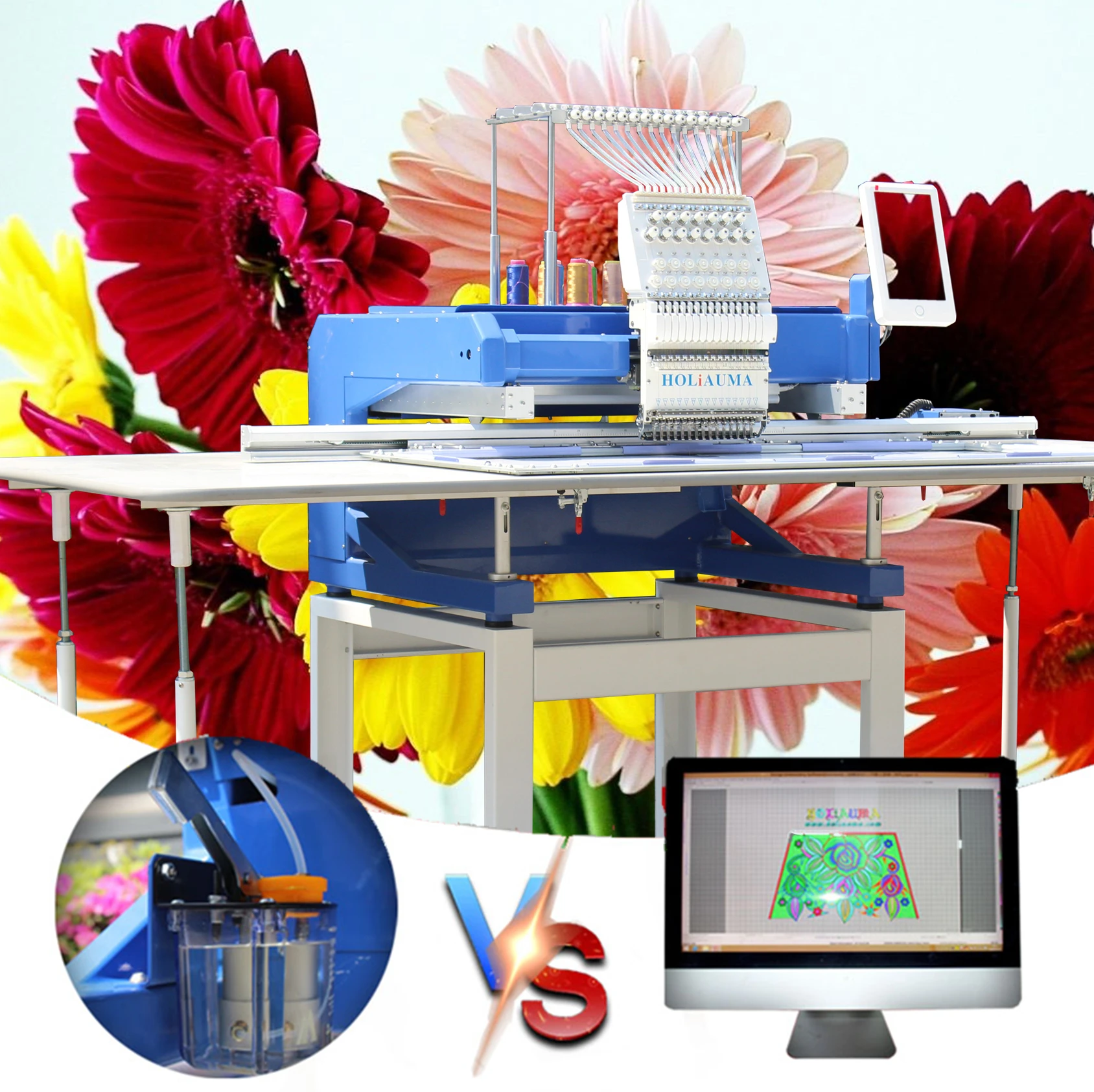 3 года гарантии! Holiauma одноголовочная вышивальная машина для