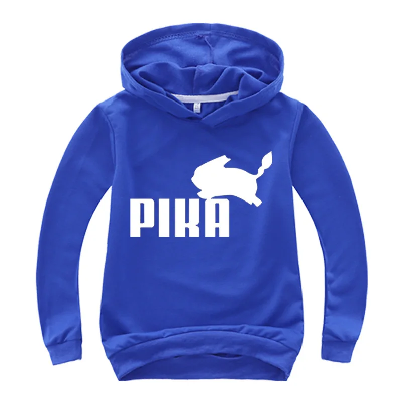Модная одежда с изображением героев мультфильмов Детская толстовка аниме Pika