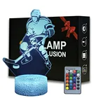 Ночсветильник для хоккея с шайбой, 3d-иллюзия в стиле панк, украшение для спальни, светильник льная лампа, подарок на память о хоккее с шайбой, Прямая поставка