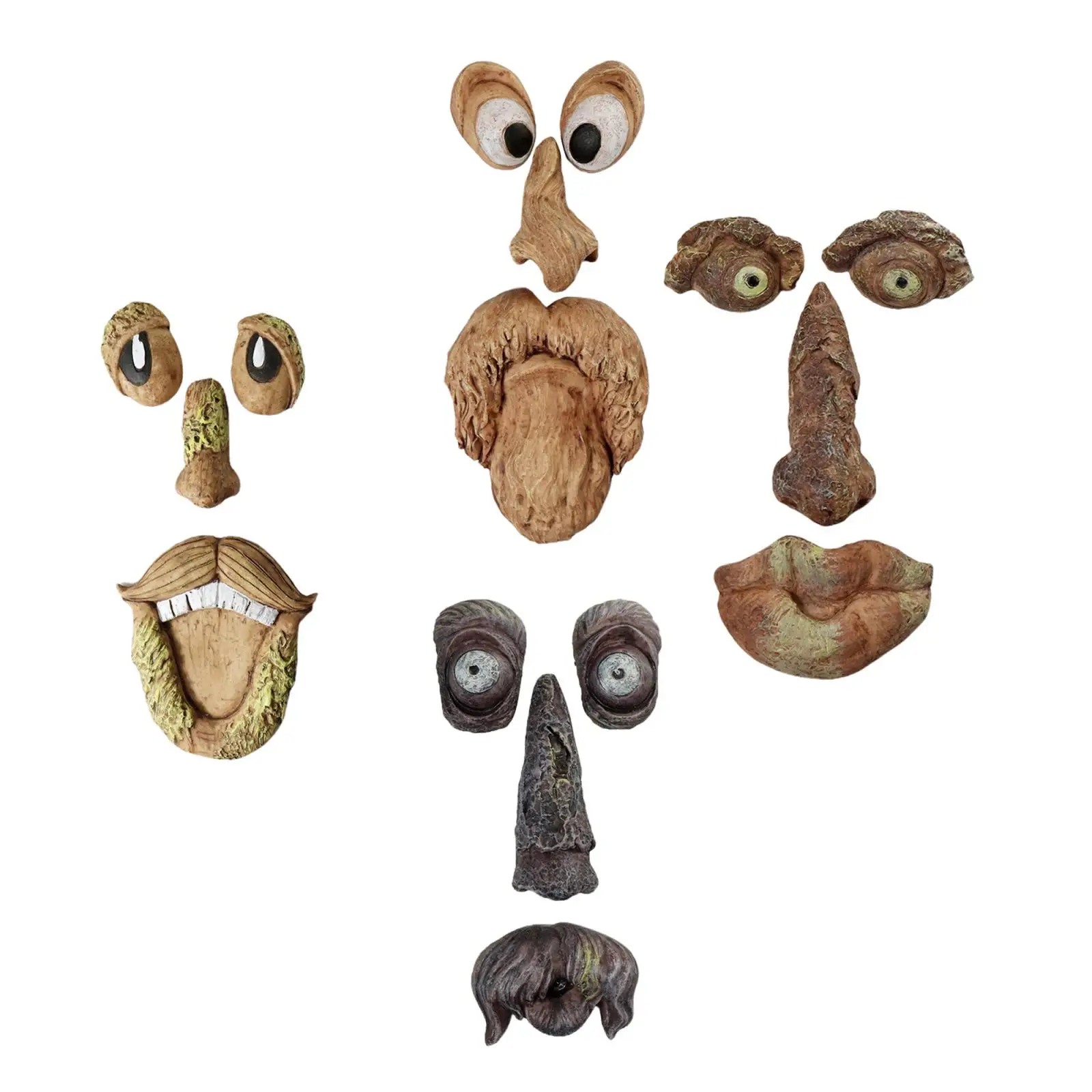 

Tree Face Bird Feeder Outdoor Tree Hugger Sculpture-Garden Yard Decoration