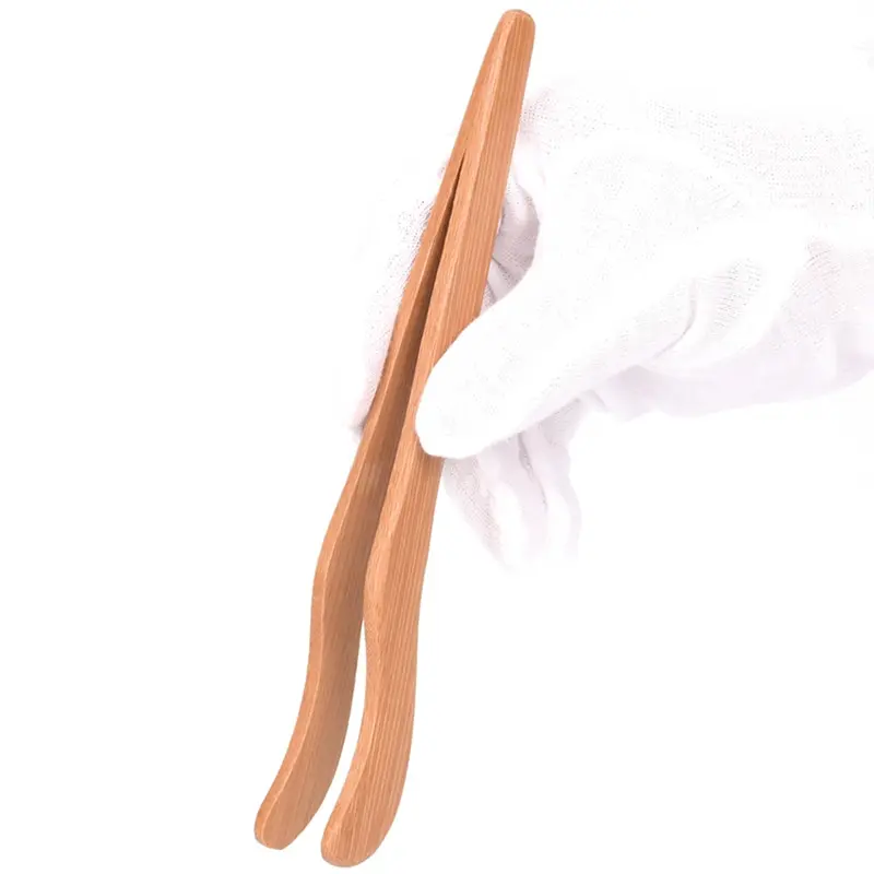 Wooden Food Clips Toast Tongs Toaster Bacon Clamp Sugar Ice Tea Tong Salad tea clip Kitchen Clipping Tool | Дом и сад