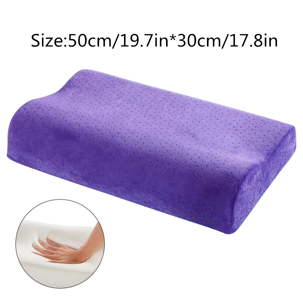 50cmX30cm DIDIHOU 3 цвета Memory Foam подушка ортопедические подушки латексная подушка для шеи волокно медленный отскок мягкая подушка Массажер для воротниковой зоны здоровье - Цвет: 50cmX30cm